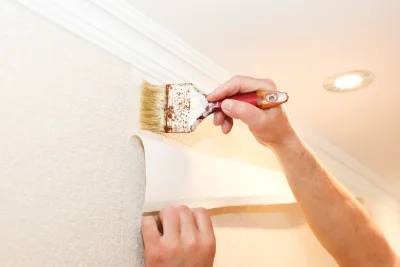 Pose de papier peint à Forfry — revêtements muraux et toiles de verre